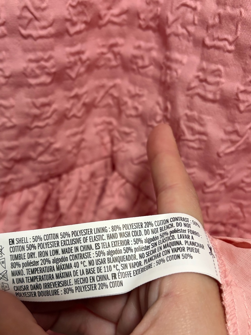 NWT English Factory Penelope Mini Dress Pink Puff Sleeve Size Small - Picture 6 of 8